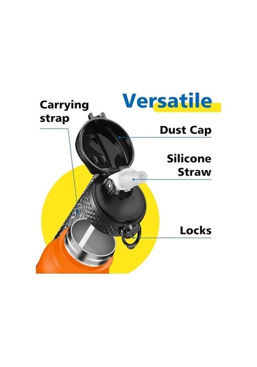 Çocuklar, Kızlar, Erkekler, Yalıtımlı Bardak 17 Oz Için Hasır Kapaklı Yalıtımlı Paslanmaz Çelik Yeniden Kullanılabilir Bardak İle Çocuk Su Şişesi Myg9ab Diğer