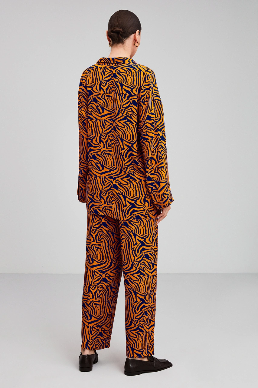 Grımelange Florian Culotte Loose Fit Turuncu Pantolon Turuncu