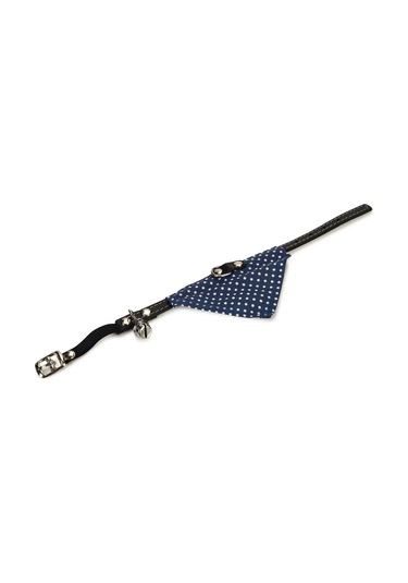 Beeztees Kedi Boyun Tasması, Bandanalı, Zilli, Mavi, 24-29cm