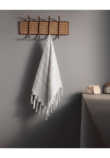 Madame Coco Pile Hamam Yüz Havlusu Mavi