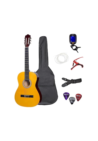 Klasik Gitar 4/4 Boy Klasik Gitar Seti Tam Boy Gitar