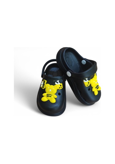 Çocuk Cross Terlik Bahçe Terliği Plaj Sahil Banyo Terliği Siyah