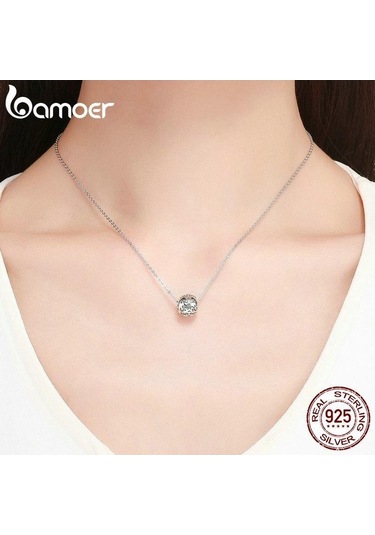 Novahub Bamoer 925 Ayar Gümüş Aşk Ve Güzel Hayat Charm Yuvarlak Boncuk Fit Bilezik Dıy, Sevgi Ve Mutluluğu Taşıyın Gümüş