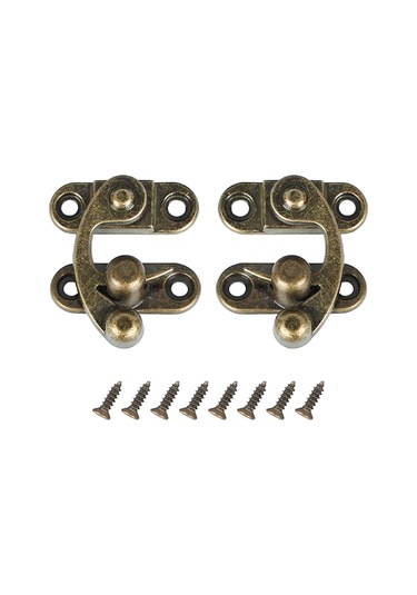 Sol Ve Sağ Mandal Kancası Hasp Kalınlaştırılmış Katı Mücevher 2 ADET