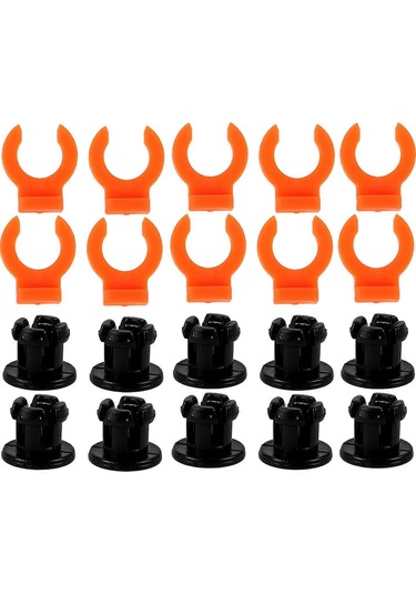 Yuvarlak Boru Kelepçesi 3d Yazıcı Aksesuarları Klips Şekli Boru Sabitleme Okul Kullanımı Plastik 30 Adet