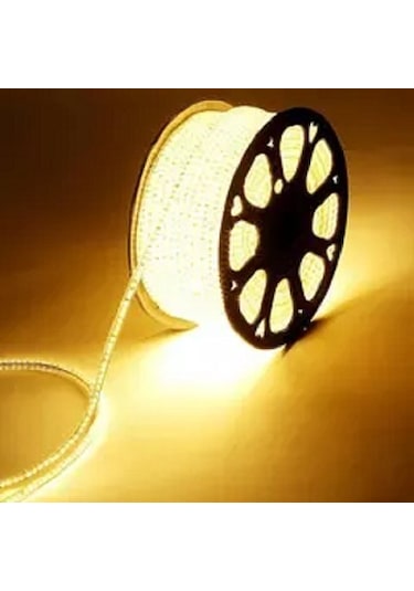 220 Volt 5050 3 Çipli Hortum Led + Fiş - 20 Mt- Günışığ