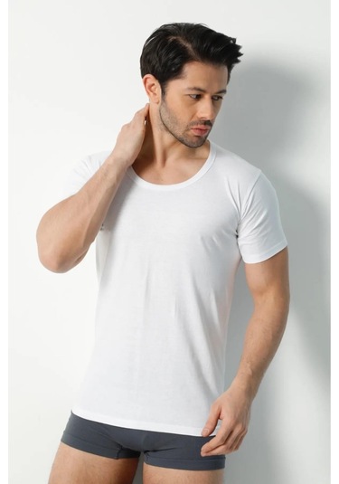 Saran Erkek Penye %100 Pamuk Bisiklet Yaka Fanila Atlet 3006 - 6 Adet 001 Saran Erkek Penye %100 Pamuk Bisiklet Yaka Fanila Atlet 3006 - 6 Adet 001