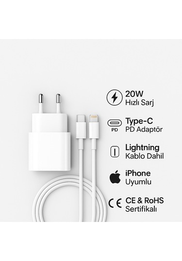 Riotech 20w Type-c Adapter To Lightning Cable