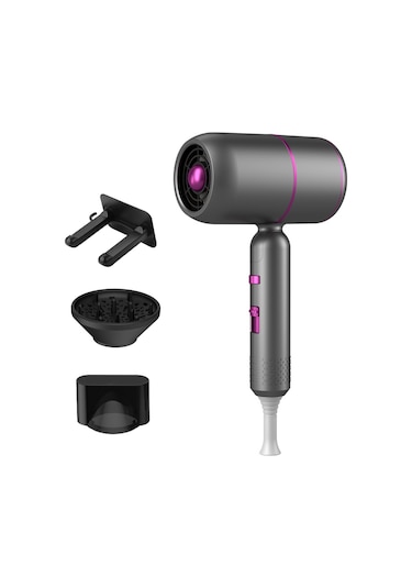 Elektrikli Saç Kurutma Makinesi Katlanır Yüksek Güçlü Ev Tipi Kuaför Sıcak Ve So