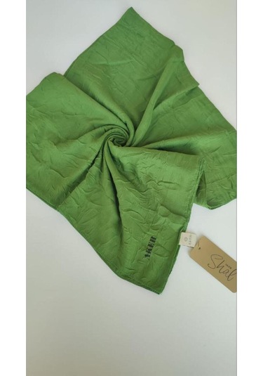 Yeşil Aker Bambu Kraş Eşarp Yeşil