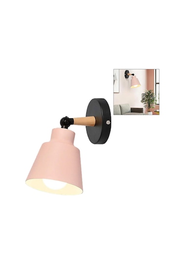 Suntek Magideal Modern Duvar Lambası Yatak Odası Koridor Kapalı Pembe