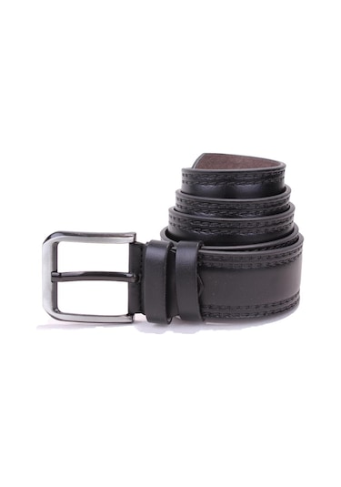 Dagoster DMK26-455 Siyah 4.5 CM Suni Deri Erkek Kemer Siyah