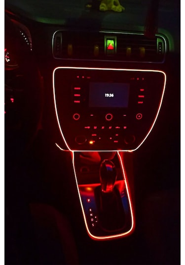 Araç Içi Aydınlatma Ip Neon I Led Neon Kırmızı 2 Metre
