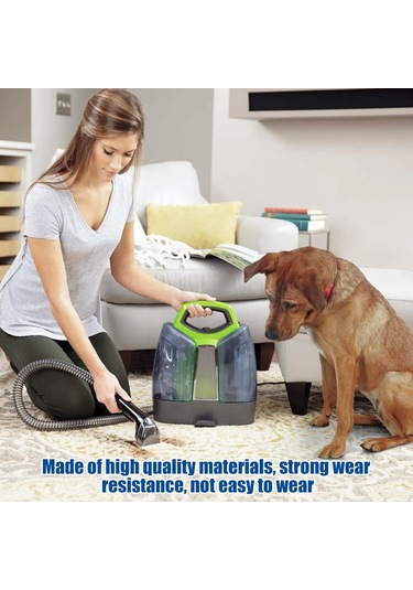 Yaleker Ev Temizliği Fırçaları Seti - Kumaş, Halı, Koltuk Temizliği İçin Dayanıklı Abs-nilon Uç Parçalar 2 Adet Kırmızı