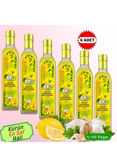 Hanzade Bitkisel Limon Sarımsak Maydanoz Kürü 6 x 500 ML