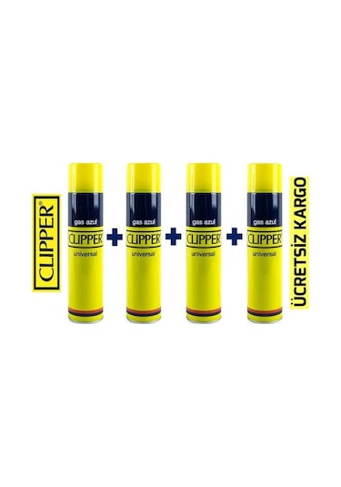 Clipper Gaz Çakmak Gazı 250 Ml x 4 Adet