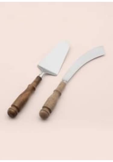 The Mia Woody Pasta Servis Takımı 2 Parça Kahverengi