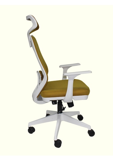 Apex White Pro Yönetici Koltuğu Ofis Koltuğu Hardal