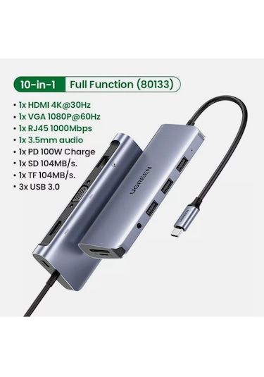 Ugreen 10 in 1 Usb-C Hub Çoklayıcı