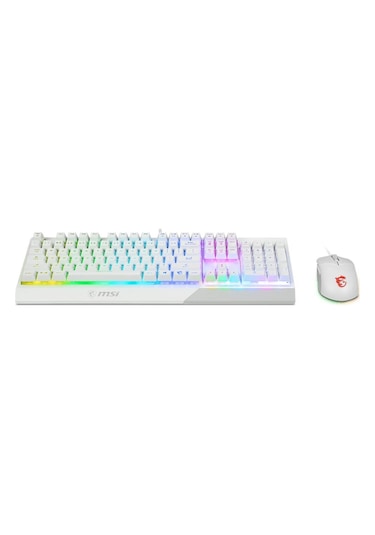 MSI GG Vigor GK30 Combo White RGB Türkçe Klavye Mouse Set