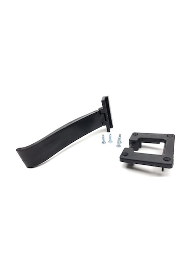 Cam Balkon Teker Çıkış Siyah Parça - Çıkış U Plastik Parça 2 Li