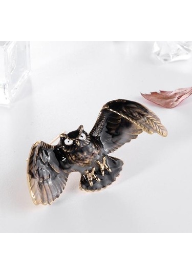 Moda Vintage Kadın Baykuş Şekli Uçan Takı Broş Pin Elbise Aksesuarı Hediye Çok Renkli