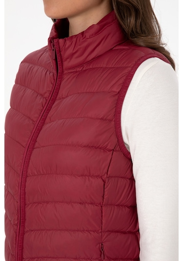 U.s. Polo Assn. Kadın Yelek Dokuma 50308083-vr104 Koyu Frambuaz/dark Raspberry