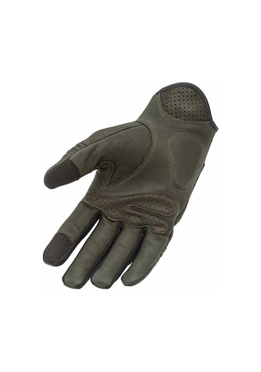 Tucano Urbano Gig Pro Deri Motosiklet Eldiveni Koyu Yeşil