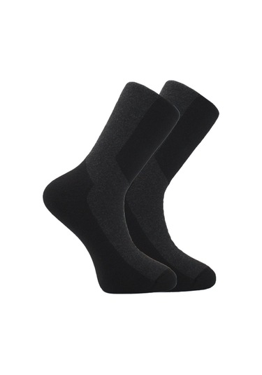 Erkek Havlu Pamuklu Kışlık Çok Renkli Soket Çorap Termal 4'lü Paket Çok Renkli