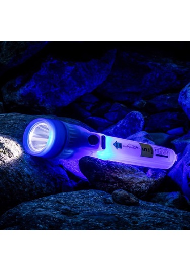 Nurgaz Ng-182 Campout Pilli Kamp El Feneri+Flaşör Suya Dayanıklı Siyah
