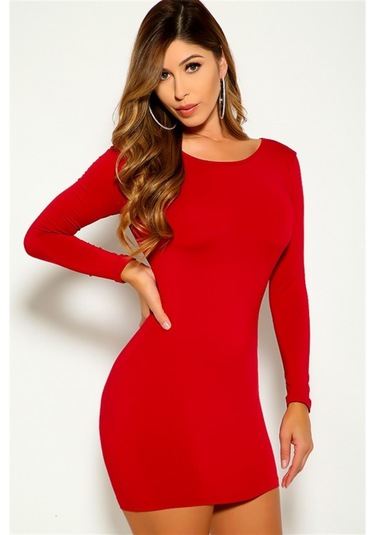 Sırtı Açık Mini Elbise Siyah