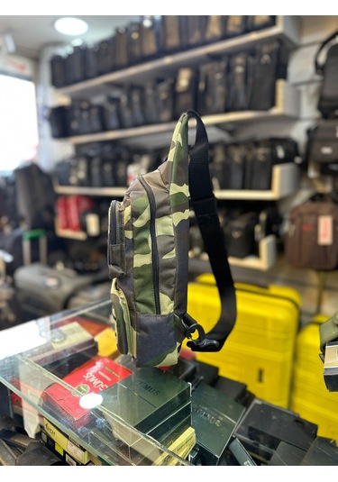 Bagslab Kamuflaj Desen Erkek Çapraz Omuz Çantası-1056