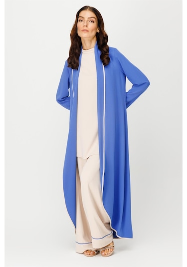 Uzun Ceketli Tunik Pantolon Takım Lavanta-lavanta Lila