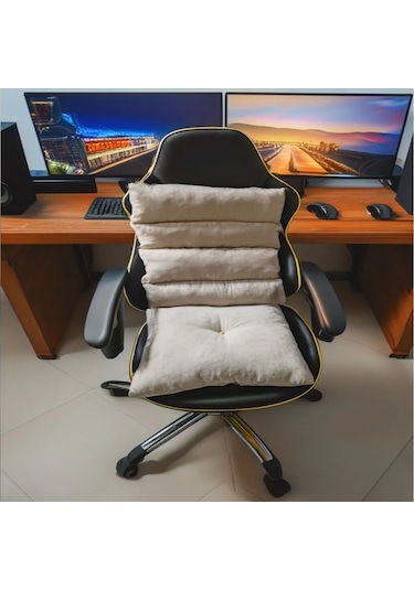 Ozclife Bej Renk Ortopedik Oyuncu Koltuğu Minderi