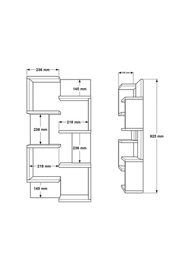 Wall 22 Duvar Rafı Sepet-beyaz Wal22-sw Sepet Ceviz - Beyaz