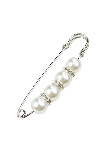 5 Güvenlik Broş İnce İşçilik Maruz Kalmayı Önler Çekici Sahte İnci Kadın Güvenliği