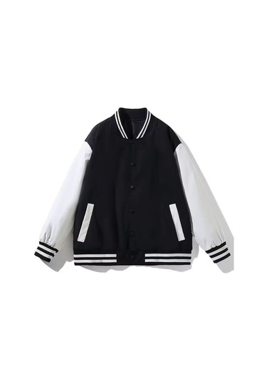 Erkek Beyzbol Tişörtü Siyah