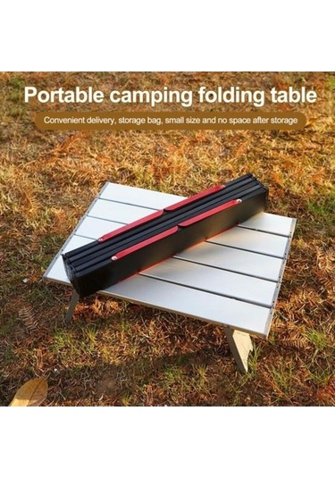 Pazly Katlanır Plaj Masası - Ordu Yeşili Alüminyum - Hafif Ve Dayanıklı Yeşil