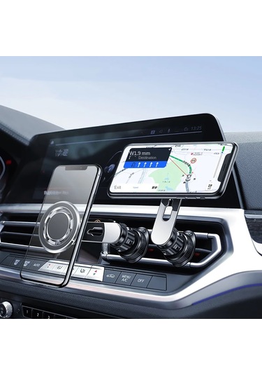 Jmary Mh-78 Havalandırma Tasarımlı Magnetik Araç Telefon Tutucu Siyah