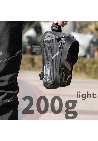 Padalink Bisiklet Ön Çerçeve Çantası: Su Geçirmez Eva Malzeme, 1.7l Kapasite, Çok Amaçlı, Akıllı Telefon Cebi Yeşil