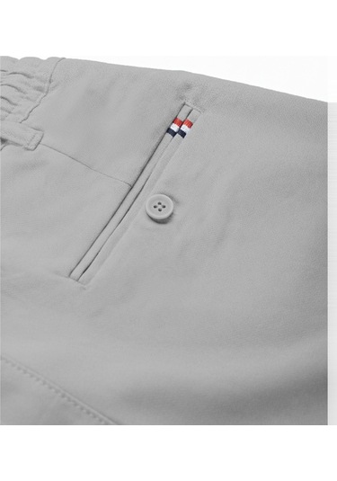 Deepsea Erkek Gri Esnek Kumaş Slim Fit Beli Lastikli Günlük Spor Pantolon 2601070 Gri