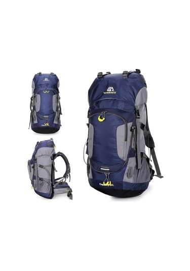 Çok Amaçlı Suya Dayanıklı 60l Outdoor Sırt Çantası Lacivert Lacivert