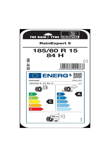 Unıroyal 185/60R15 84H Rainexpert 5 Oto Yaz Lastiği 2026