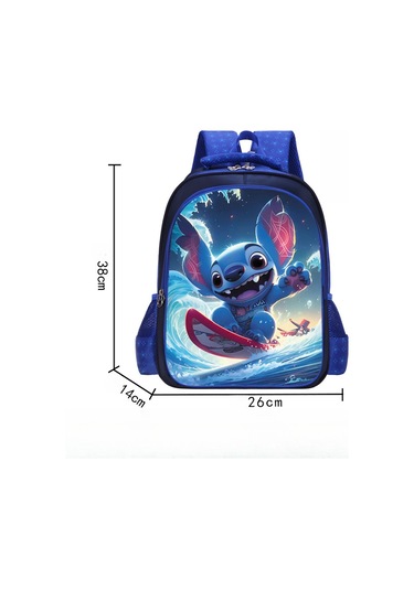 Zilinn Mavi Sti Yeni Model İlkokul Çantası 1-3. Sınıf Çocuklar İçin Çizgi Film Karakterli Sırt Çantası, Sırt Çantası, Okul Çantası, Çocuk Çantası Desenli