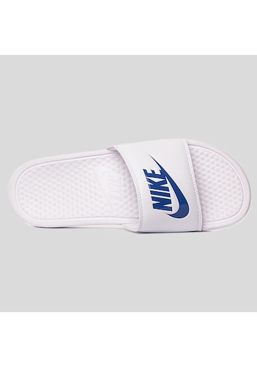 Nike Futura Benassi Slide White-blue Unisex Beyaz-mavi Terlik Tek Bantlı
