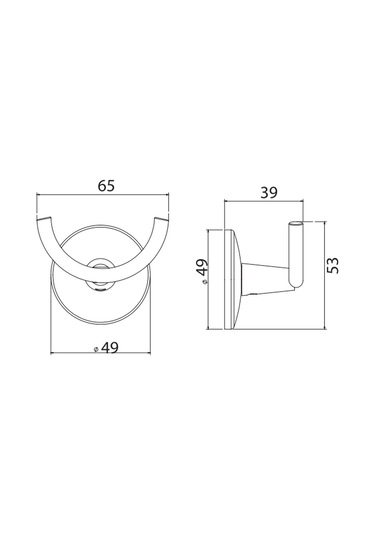 Serel Lale İkili Banyo Askısı 140101013 Krom