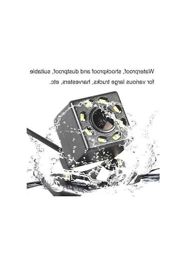 Didadodo R0003 Led Dolgu Işığı Harici Geri Vites Kamera Montajı Video Kamera Hd Gece Görüş Ccd Araba Kamera 12 Işık Kamera N Sistemi