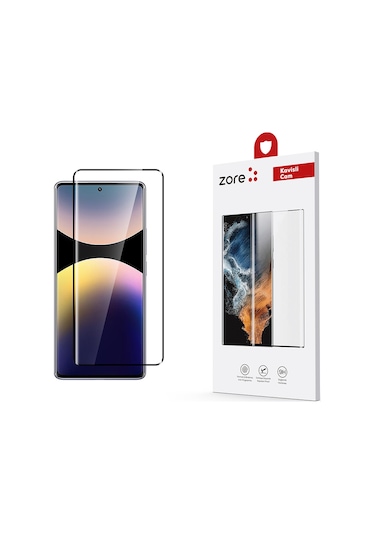 Noktaks - Xiaomi Uyumlu Xiaomi Redmi Note 14 Pro 4g - Ekran Koruyucu Kavisli Full Yapışkanlı Cam Ekran Koruyucu T36923