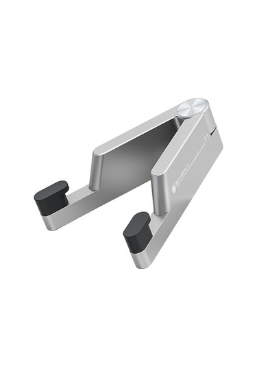 V Şeklinde Alüminyum Alaşımlı Telefon Standı Katlanabilir Mini Taşınabilir Masaüstü Tutucu Gümüş GÜMÜŞ