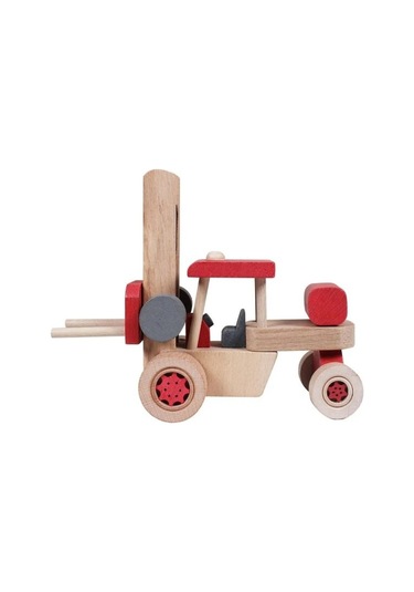 Ahşap Forklift - Kırmızı